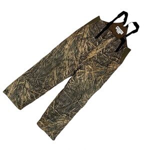 Columbia Bib Overall Men Large Brown Shadow Grass Hunting Camo Insulated Excd